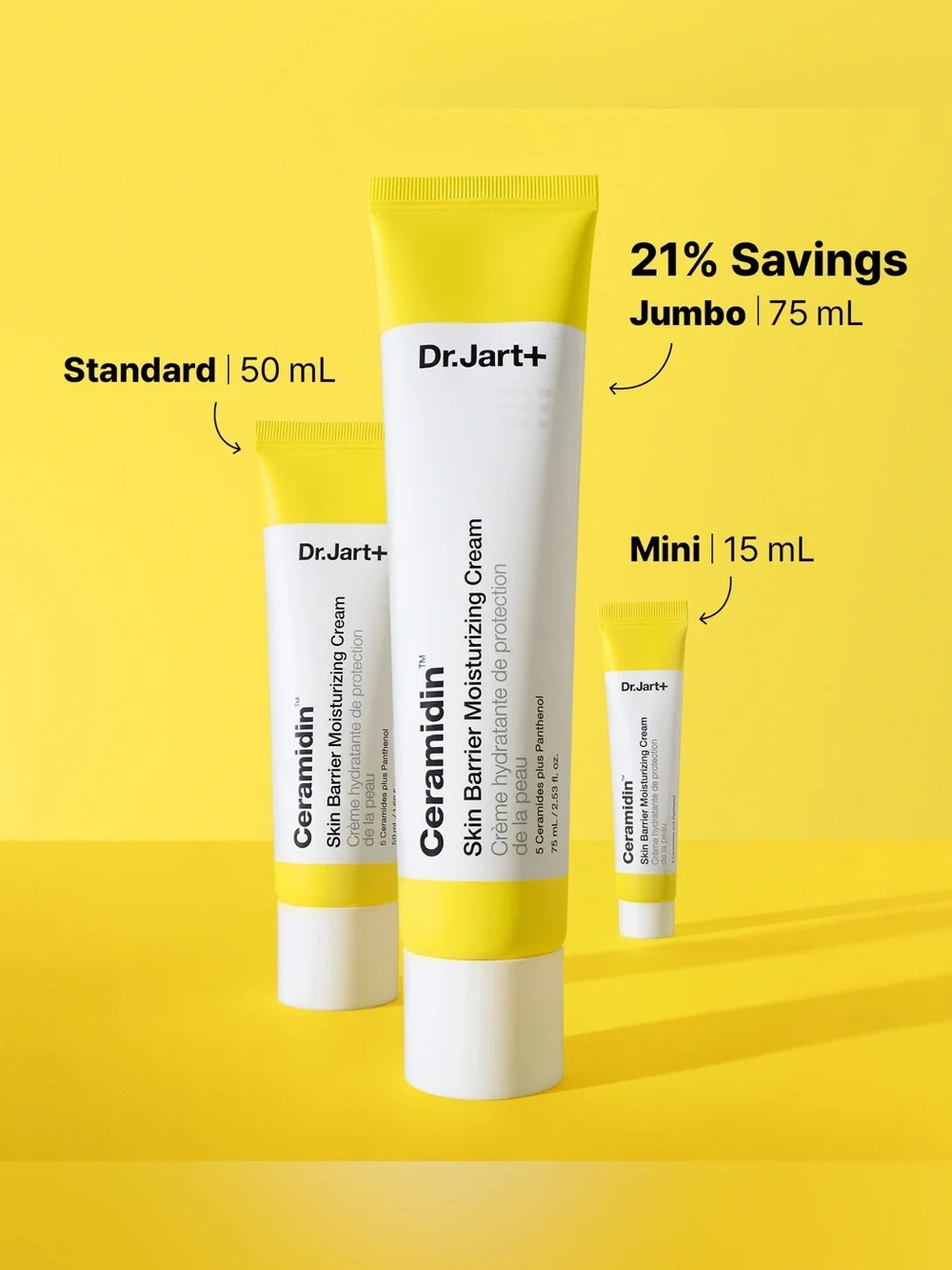 Dr. Jart + Ceramidin Skin Barrier Moisturizing Cream Large Size 75mL ~ Sealed